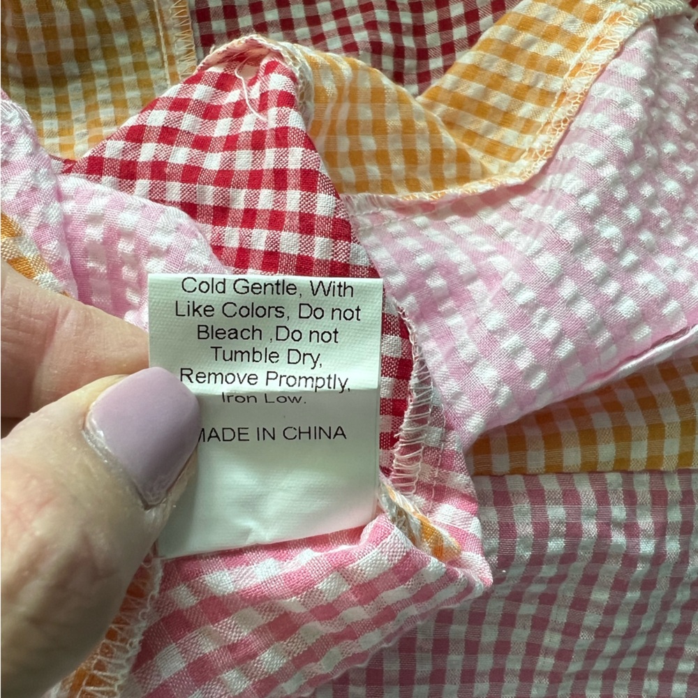 Euc Princess Polly Patchwork Pattern Mini Skirt S… - image 6